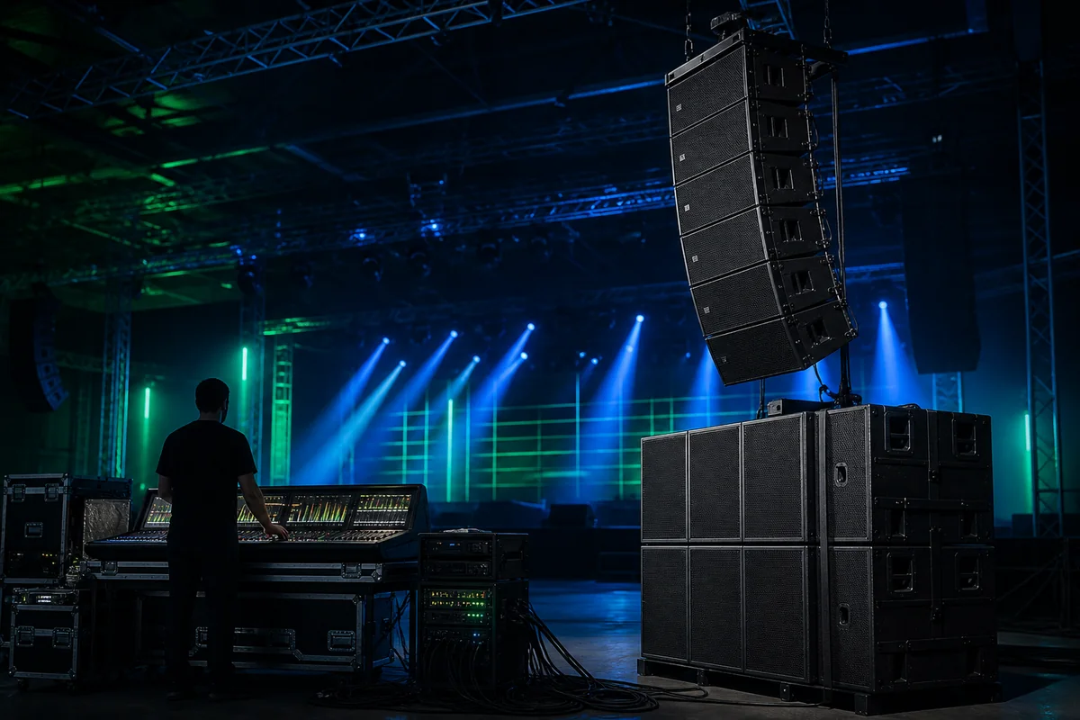 Profesyonel line array ses sistemi